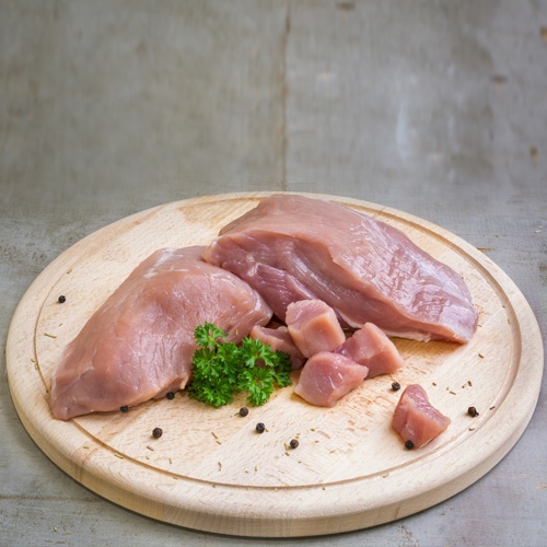 Giftig für Katzen - rohes Schweinefleisch